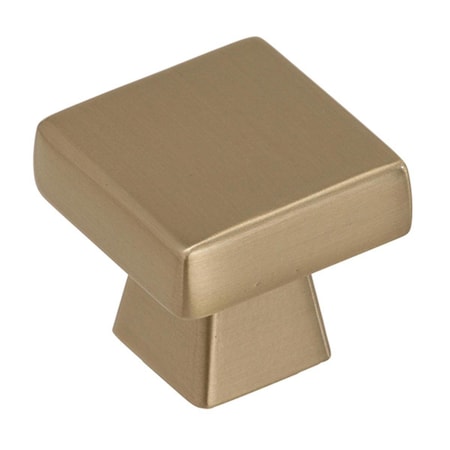 Amerock 1.19 in. Blackrock Square Cabinet Knob - Golden Champagne A55271 BBZ
